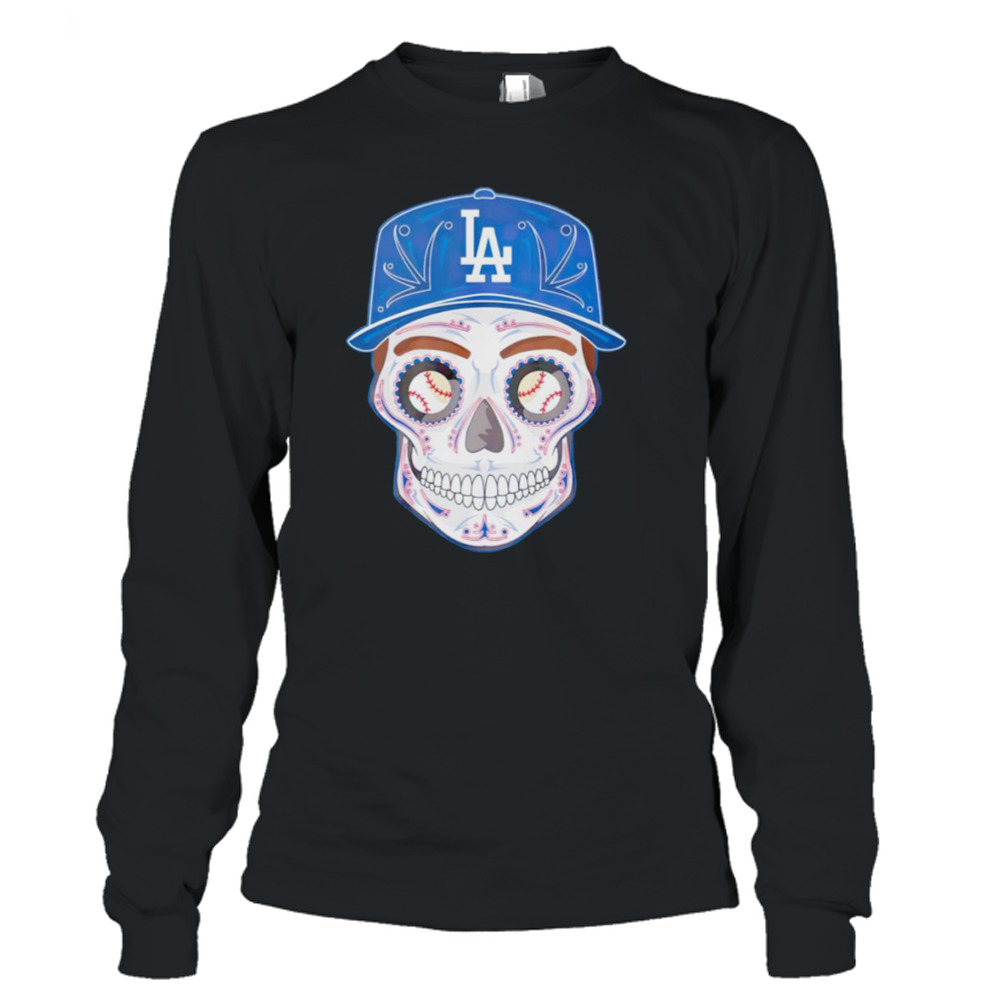 Sugar Skull Los Angeles Dodgers inside me shirt - Kingteeshop
