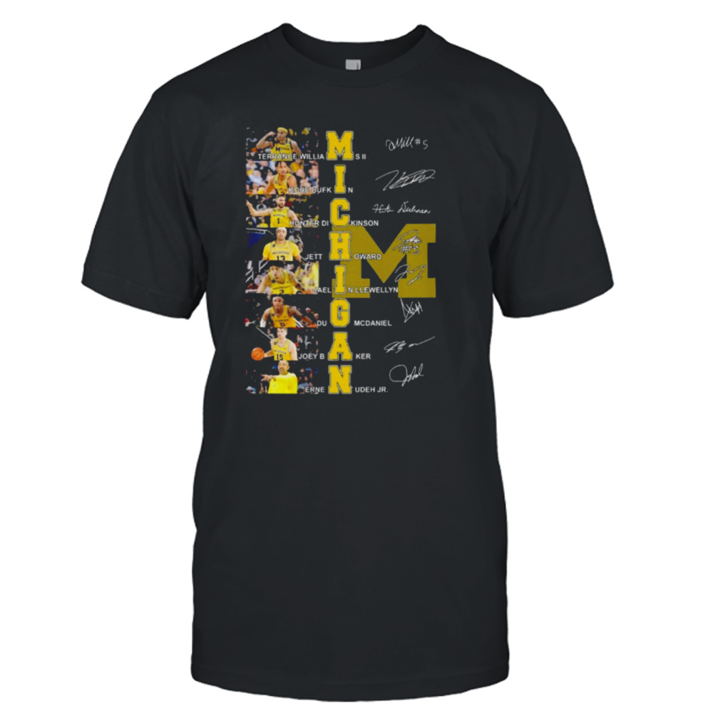 Michigan wolverines terrance williams iI Kobe bufkin signatures shirt