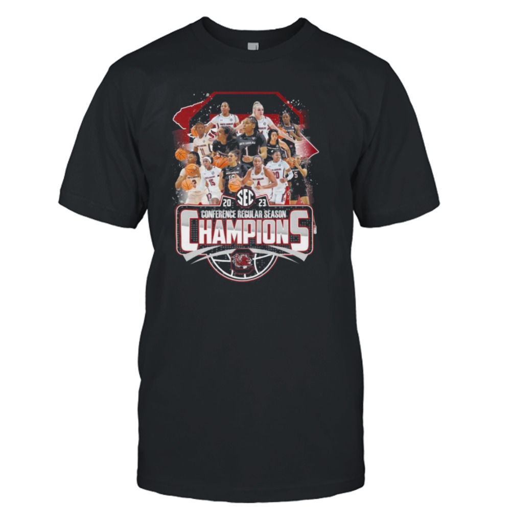 Sec 2023 conference regular season champions south carolina gamecocks shirt