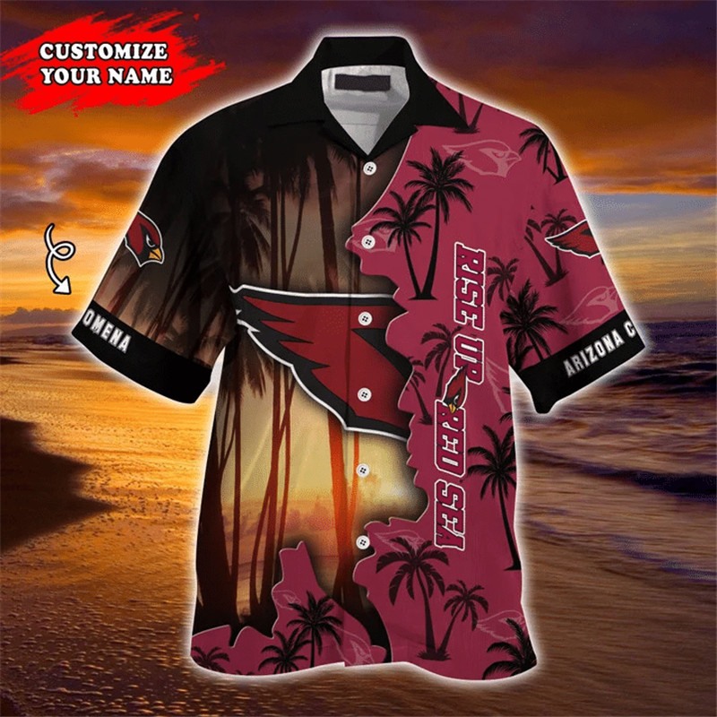 Arizona Cardinals Hawaiian Shirt tropical island personalized