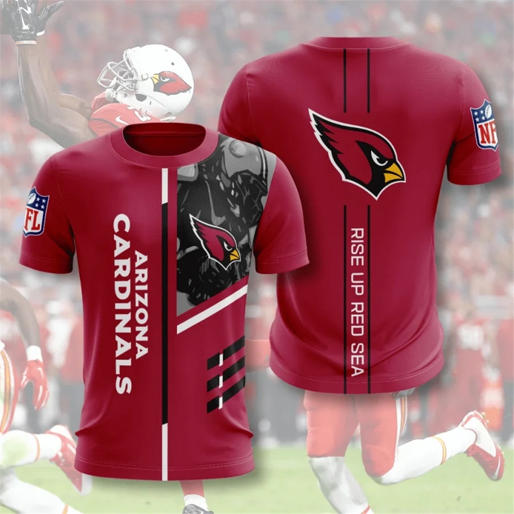 Arizona Cardinals T-shirt 3D Performance Short Sleeve