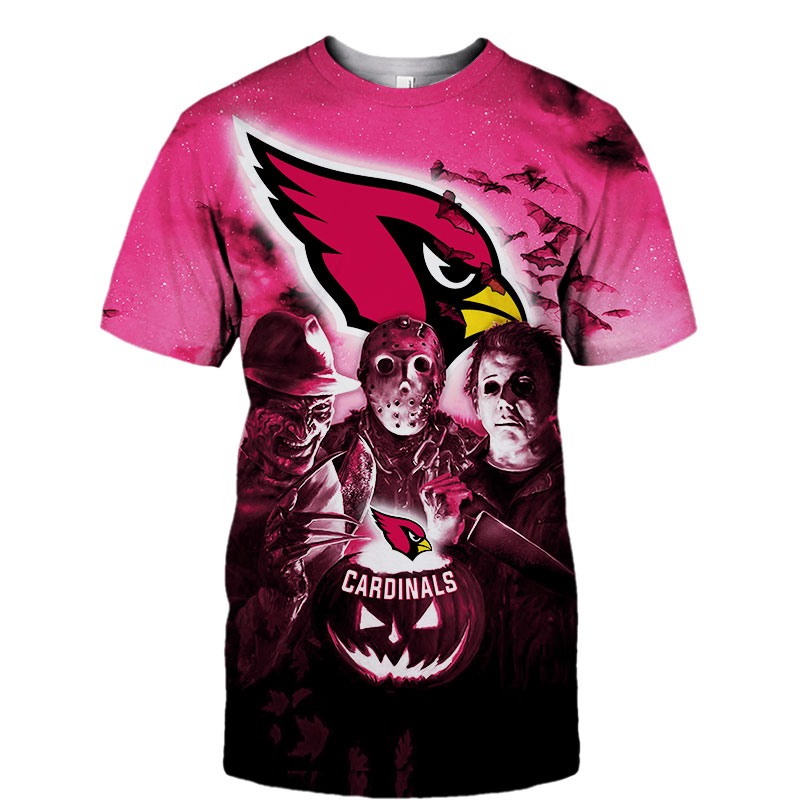 Arizona Cardinals T-shirt Halloween Horror Night gift for fan