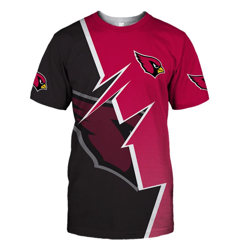Arizona Cardinals T-shirt Zigzag graphic Summer gift for fans