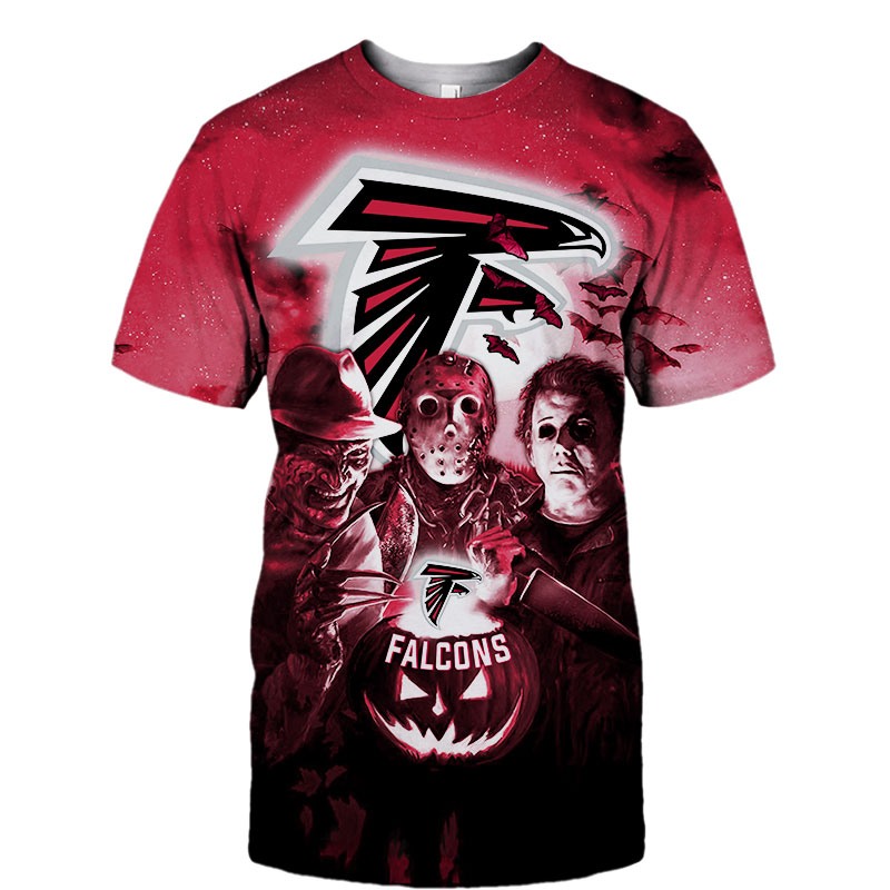 Atlanta Falcons T-shirt Halloween Horror Night gift for fan