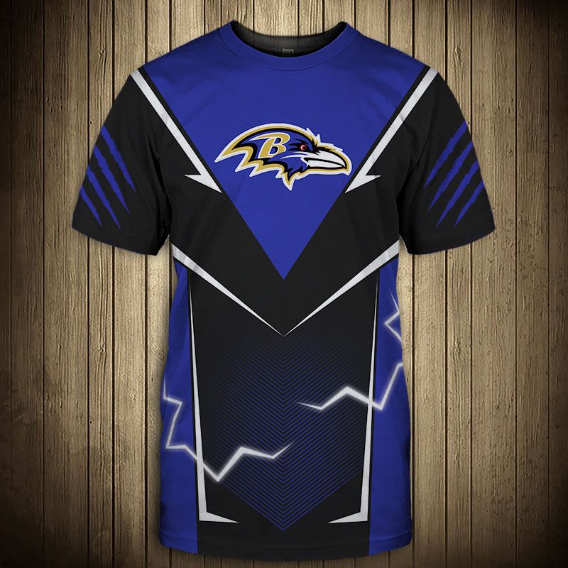 Baltimore Ravens T-shirts lightning graphic gift for men