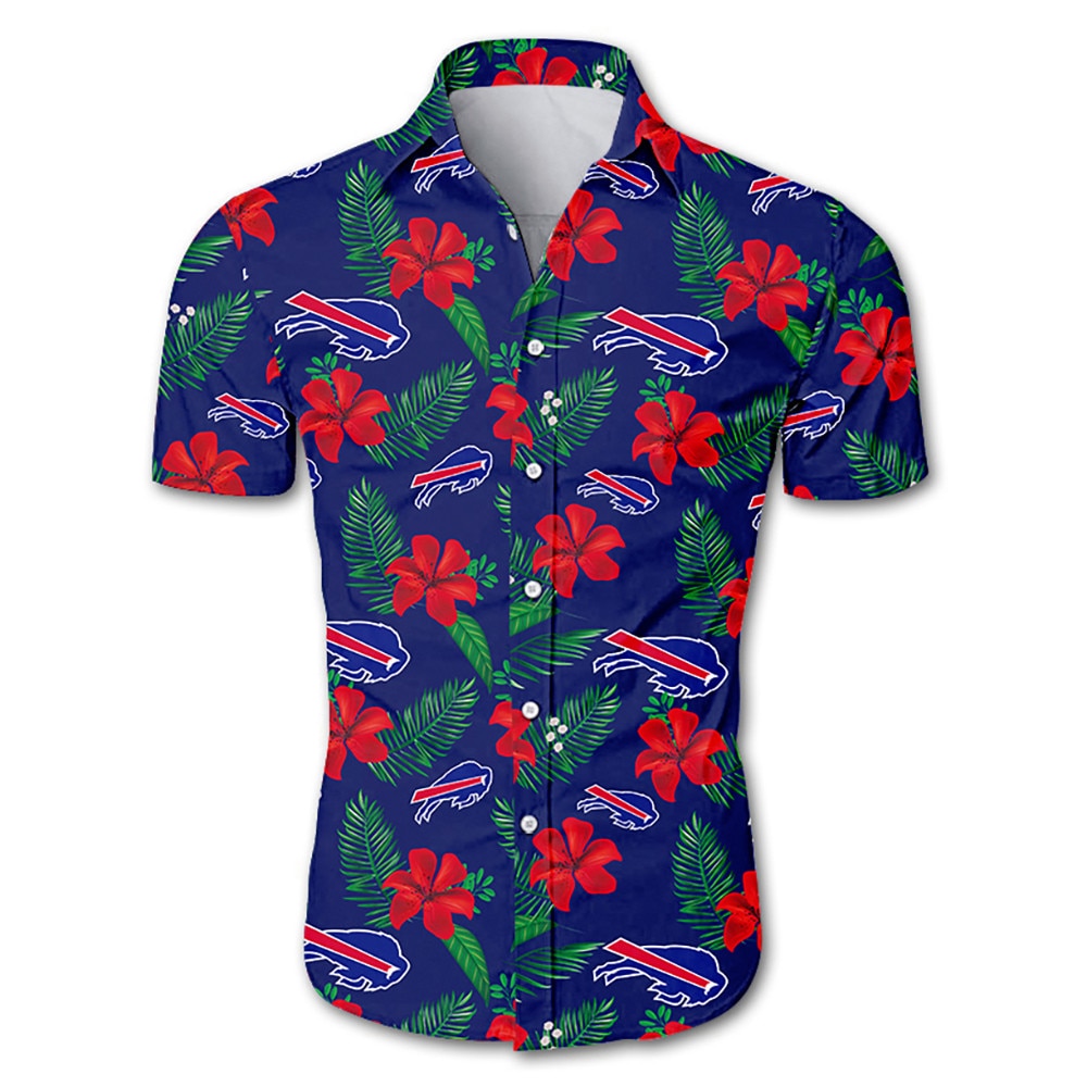 Buffalo Bills Hawaiian Shirt Tropical Flower summer 2020