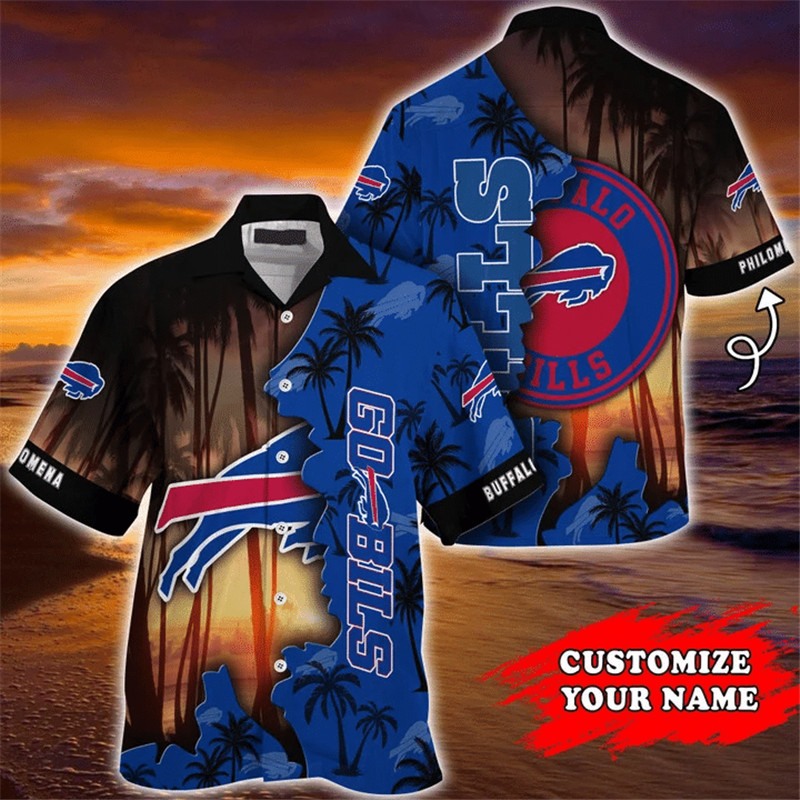 Buffalo Bills Hawaiian Shirt tropical island personalized