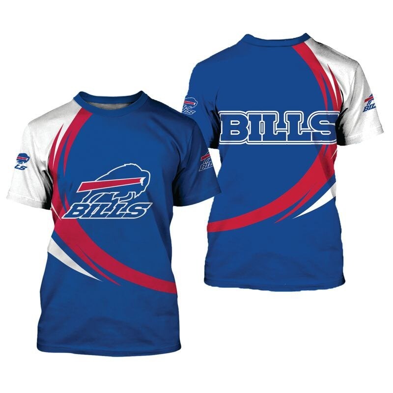 Buffalo Bills T-shirt curve Style gift for men