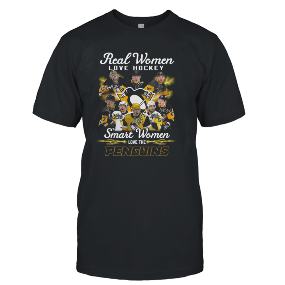 2023 Real Women Love Hockey Smart Women Love The Pittsburgh Penguins Signatures shirt