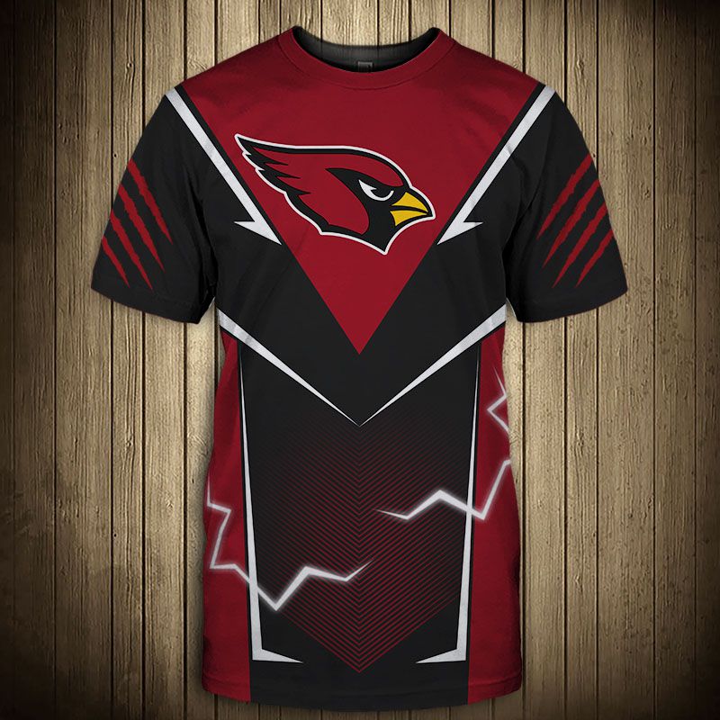 Arizona Cardinals T-shirts lightning graphic gift for men