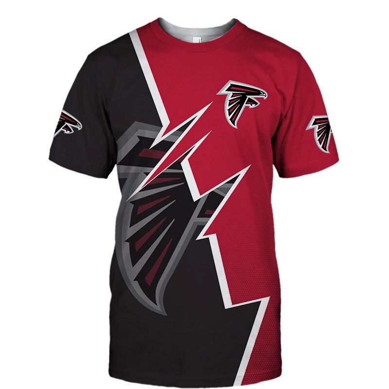 Atlanta Falcons T-shirt Zigzag graphic Summer gift for fans