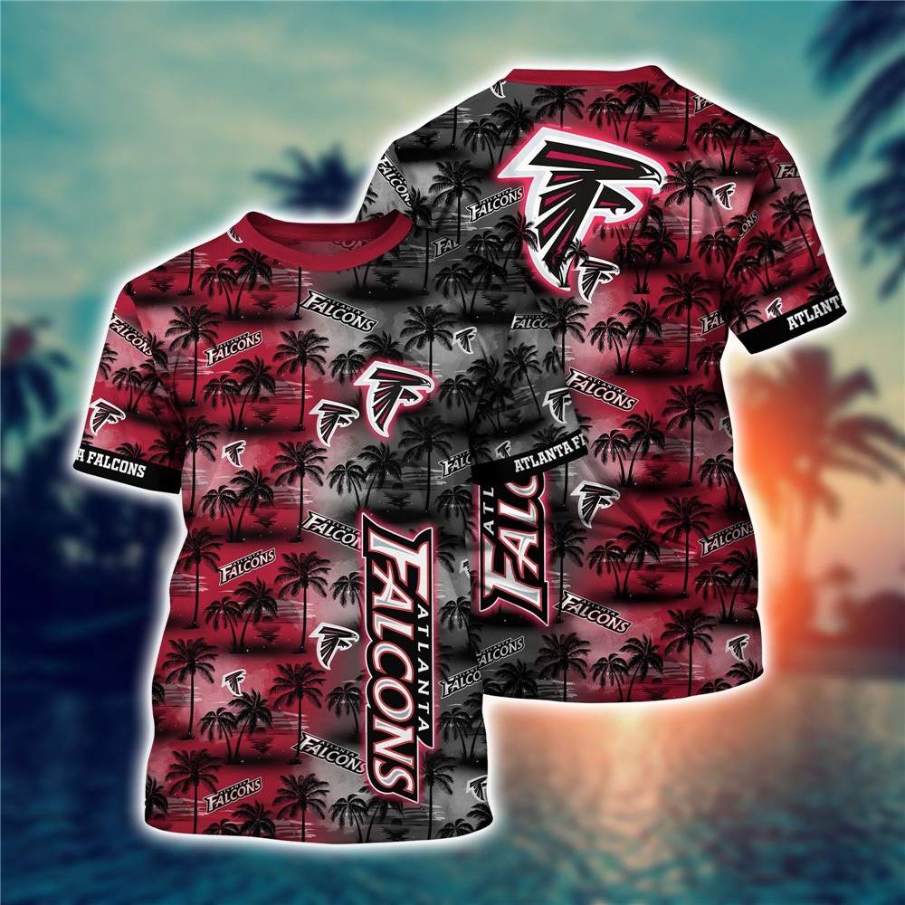 Atlanta Falcons T-shirt flower gift for summer 2022
