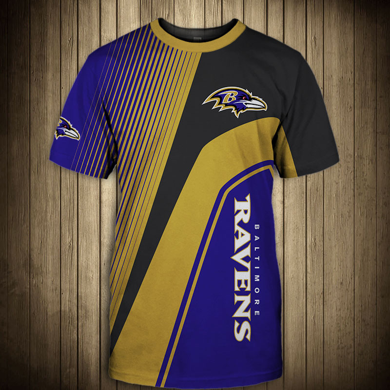 Baltimore Ravens T-Shirt 3D Short Sleeve O Neck gift for fan NFL