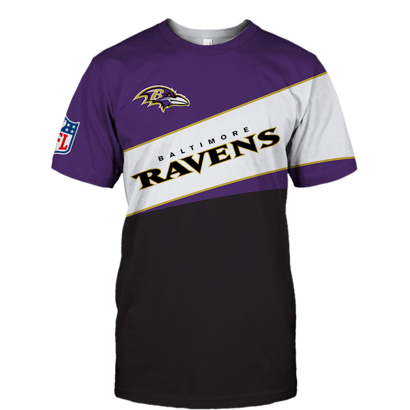 Baltimore Ravens T-shirt 3D new style Short Sleeve gift for fan