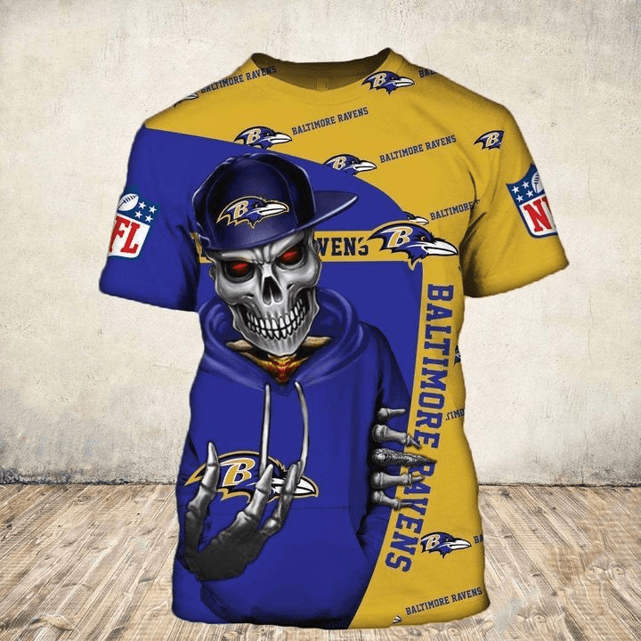 Baltimore Ravens T-shirt Cute Death gift for men