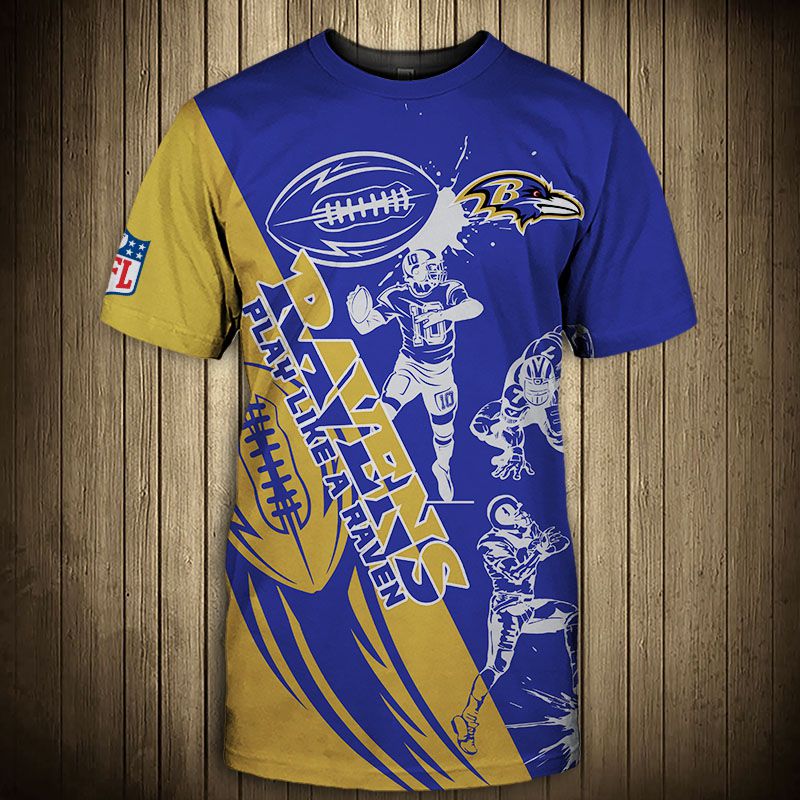 Baltimore Ravens T-shirt Graphic Cartoon player gift for fans