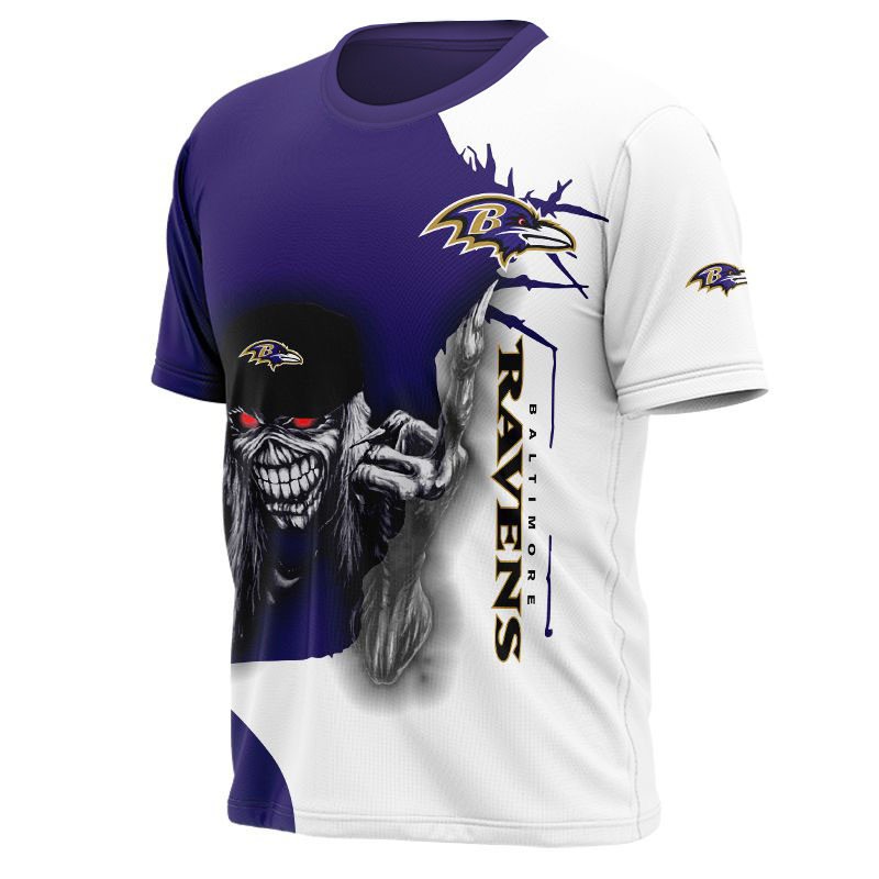 Baltimore Ravens T-shirt Iron Maiden gift for Halloween
