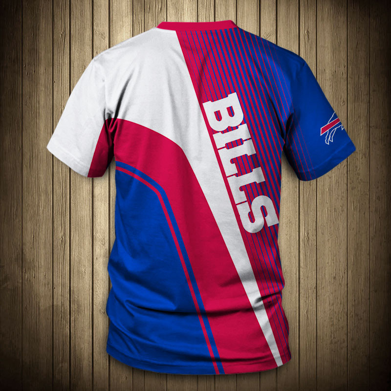 Buffalo Bills T-shirt 3D Short Sleeve O Neck gift for fan NFL