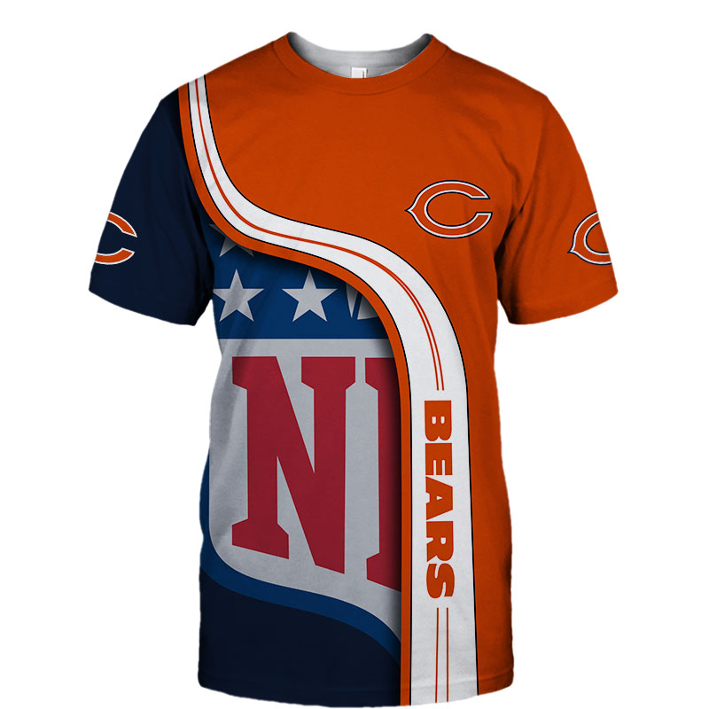 Chicago Bears T-shirt 3D summer 2020 Short Sleeve gift for fan