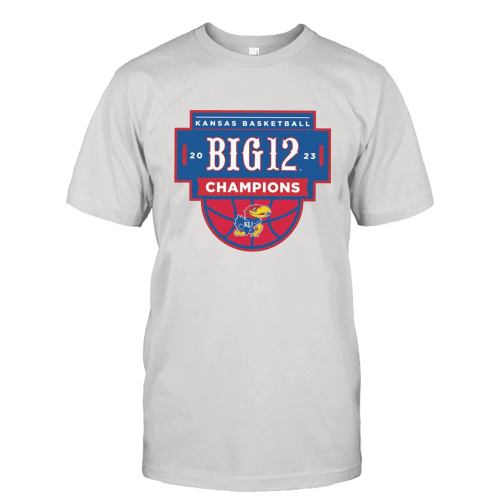 Kansas Jayhawks 2023 Big 12 Regular Season champions shield shirt