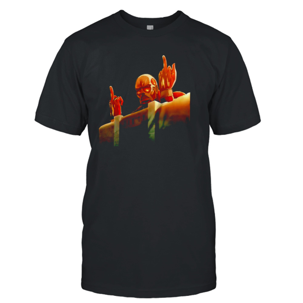 Attack on titan fuck you shirt
