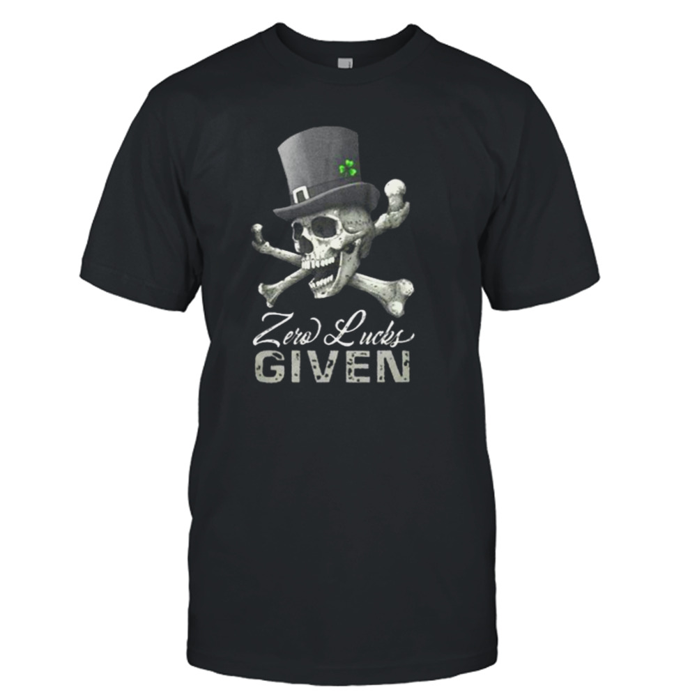 Buy 2023 Skull Zero Lucks Given Shirt