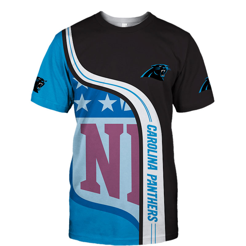 Carolina Panthers T-shirt 3D summer 2020 Short Sleeve gift for fan