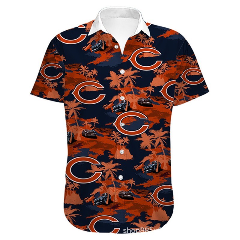 Chicago Bears Hawaiian Shirt flower summer 2022 gift for fans