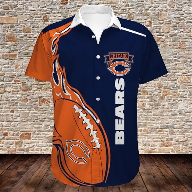 Chicago Bears Shirts Cute Flame Balls graphic gift for men