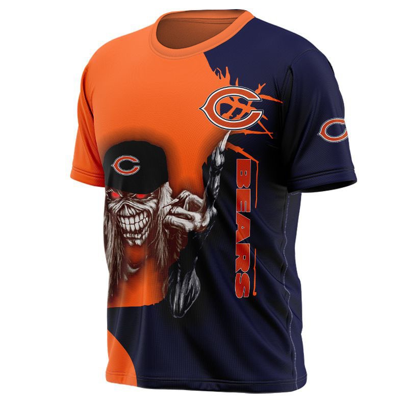 Chicago Bears T-shirt Iron Maiden gift for Halloween