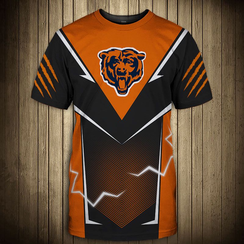 Chicago Bears T-shirts lightning graphic gift for men