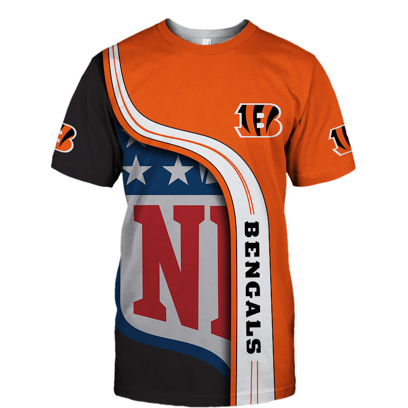 Cincinnati Bengals T-shirt 3D summer 2020 Short Sleeve gift for fan