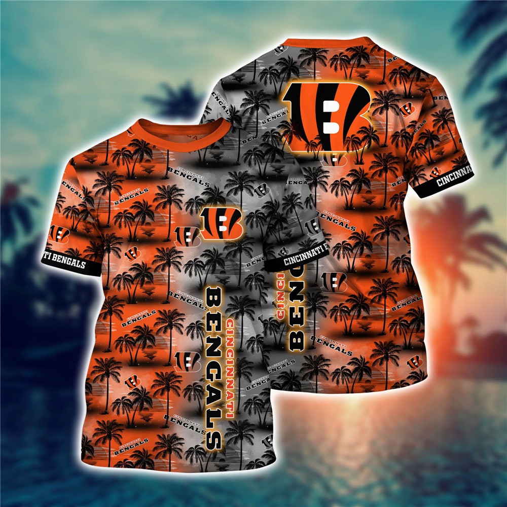 Cincinnati Bengals T-shirt flower gift for summer 2022