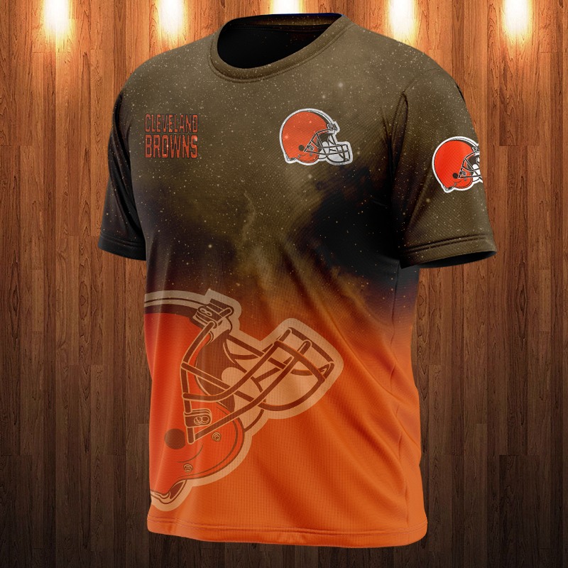 Cleveland Browns T-shirt 3D Galaxy graphic gift for fan