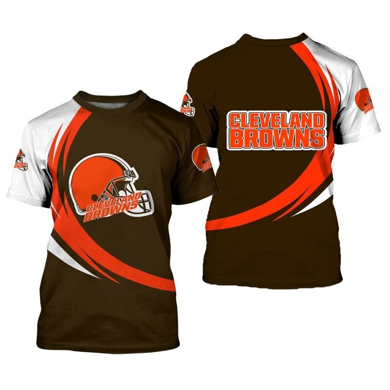 Cleveland Browns T-shirt curve Style gift for men