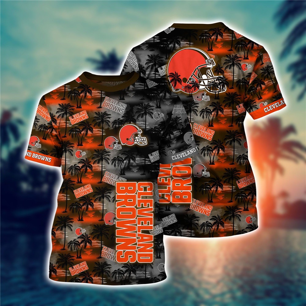 Cleveland Browns T-shirt flower gift for summer 2022