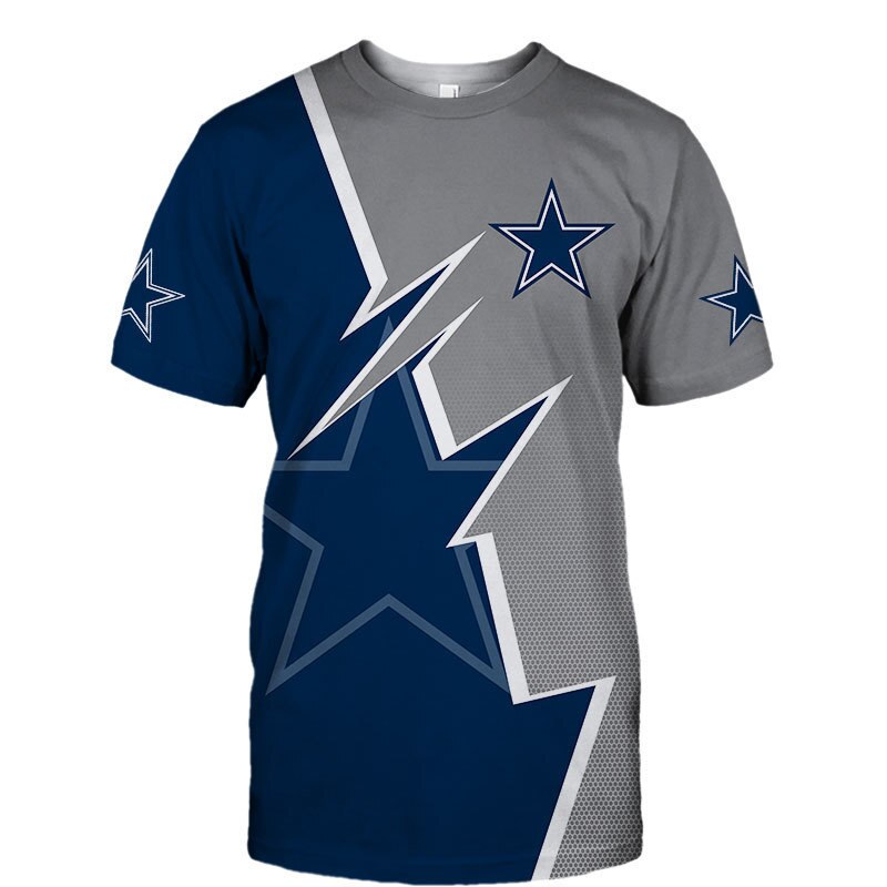 Dallas Cowboys T -shirt Zigzag graphic Summer gift for fans