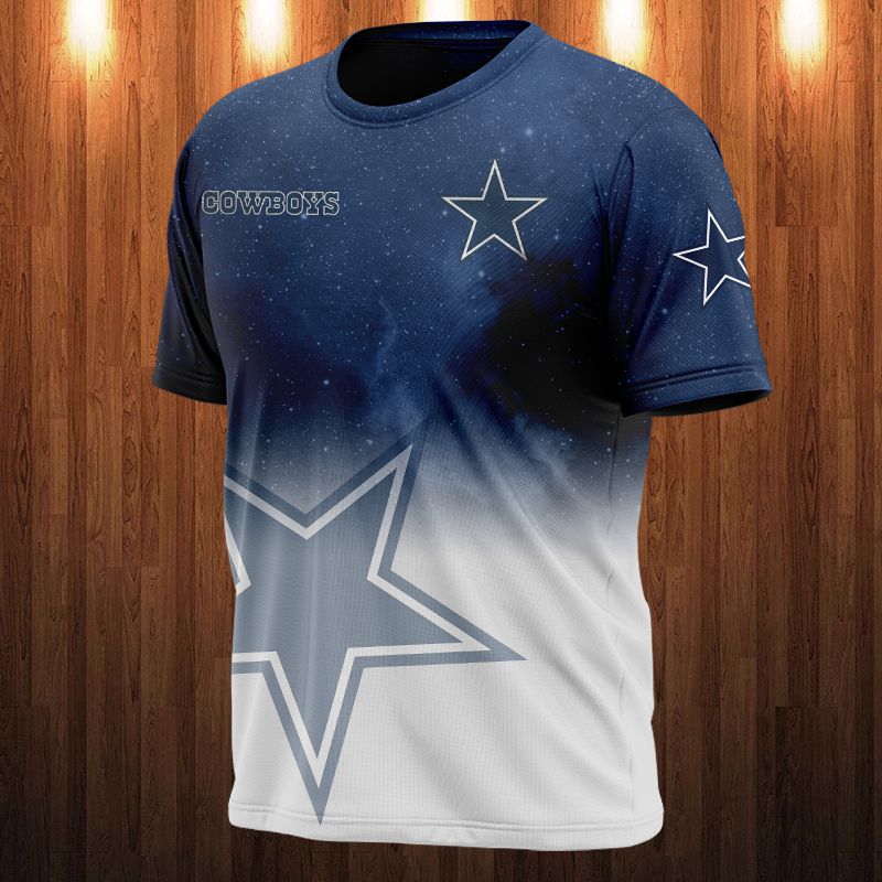 Dallas Cowboys T-shirt 3D Galaxy graphic gift for fan