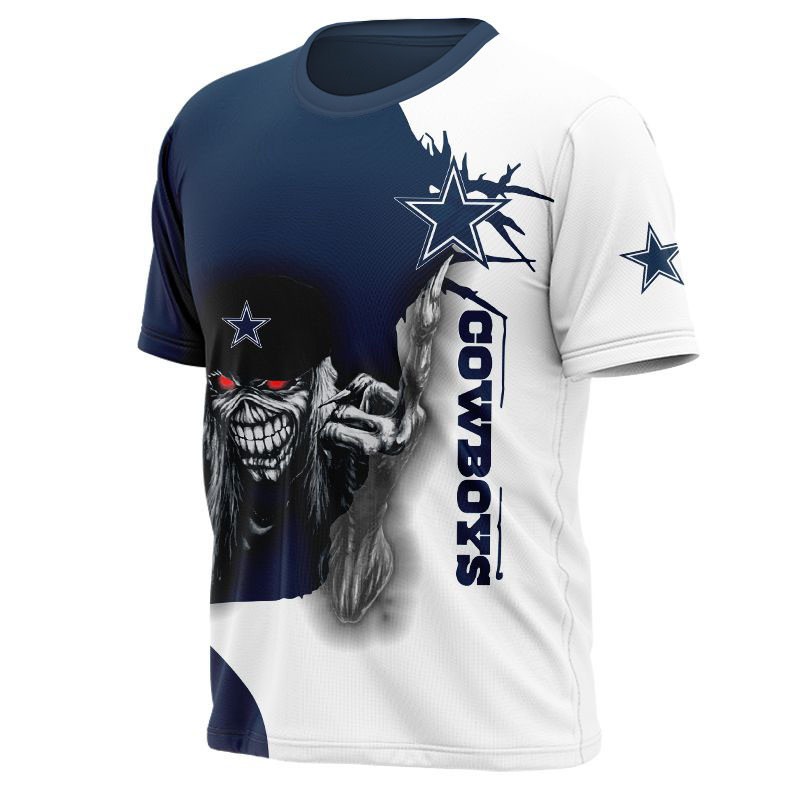 Dallas Cowboys T-shirt Iron Maiden gift for Halloween