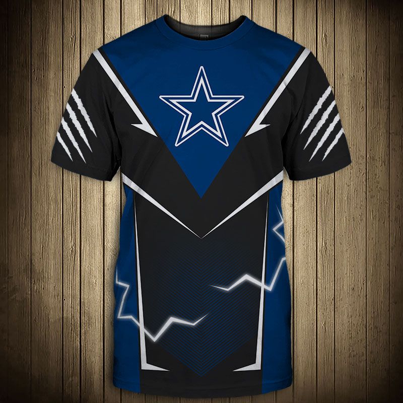 Dallas Cowboys T-shirts lightning graphic gift for men