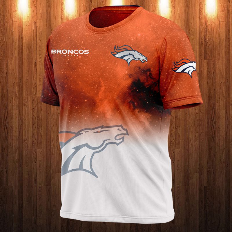 Denver Broncos T-shirt 3D Galaxy graphic gift for fan