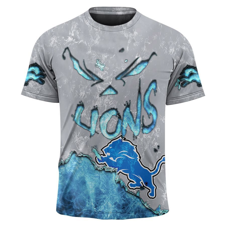 Detroit Lions T-shirt 3D devil eyes gift for fans