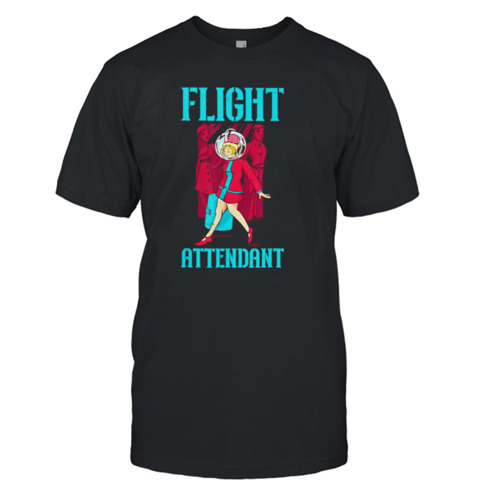 Flight attendant airlines airplane stewardess shirt