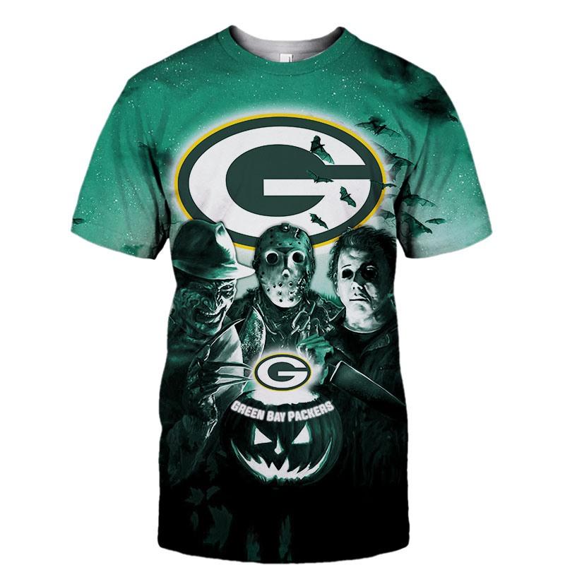 Green Bay Packers T-shirt Halloween Horror Night gift for fan