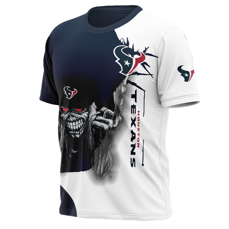 Houston Texans T-shirt Iron Maiden gift for Halloween