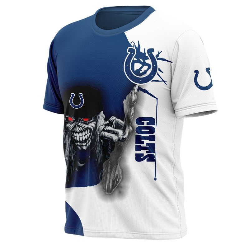 Indianapolis Colts T-shirt Iron Maiden gift for Halloween