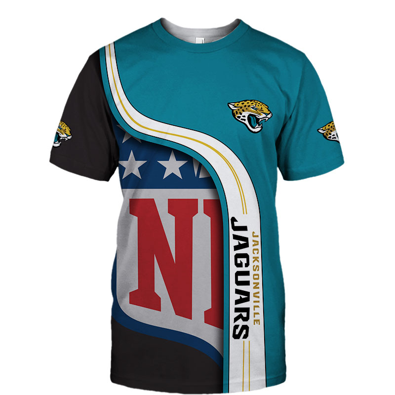 Jacksonville Jaguars T-shirt 3D summer 2020 Short Sleeve gift for fan