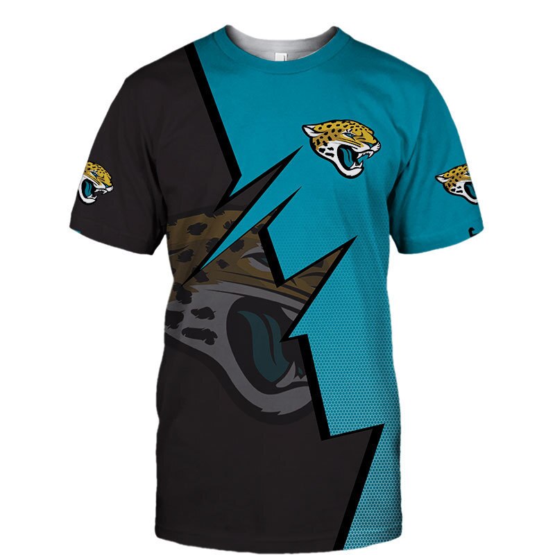 Jacksonville Jaguars T-shirt Zigzag graphic Summer gift for fans