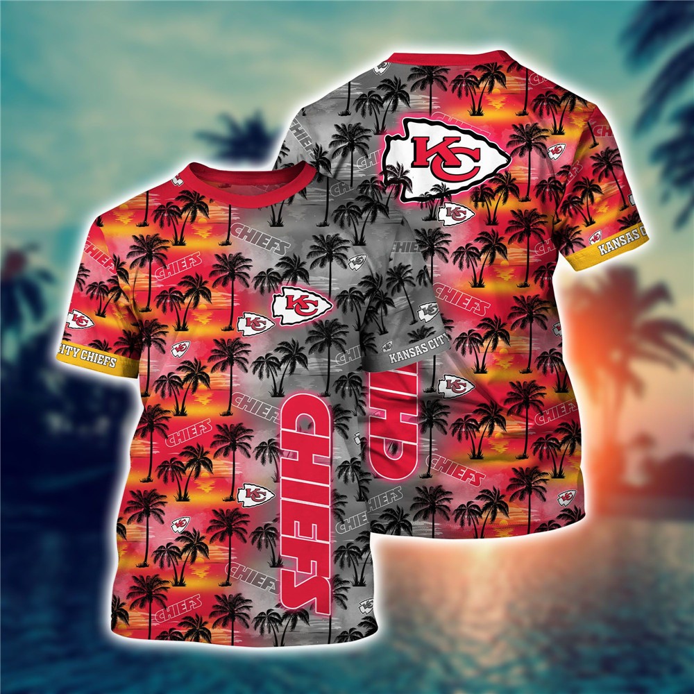 Kansas City Chiefs T-shirt flower gift for summer 2022