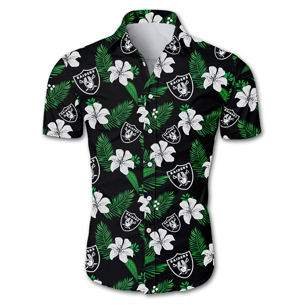 Las Vegas Raiders Hawaiian Shirt Ultra style for summer -Jack sport shop